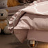 Maci Heart Shaped Headboard Upholstered Pink Bed Frame Queen Size